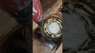 Toilet flange repair [upl. by Rodrique]