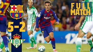 FULL MATCH Barça 5  2 Real Betis 2019 Five star performance lights up the Camp Nou [upl. by Eissirk580]