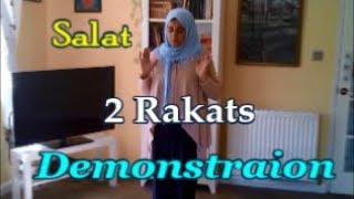 Salat Islamic Prayer Demonstration 2 Rakats [upl. by Gona882]