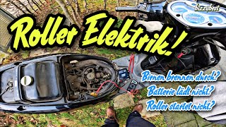 Roller Elektrik checken von A bis Z  Batterie  Spannungsregler  Lichtmaschine prüfen  Teil 1 [upl. by Lipski]