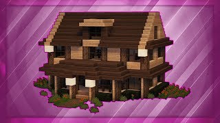 Minecraft How To Build A Cabin Tutorial 1 [upl. by Eudoxia21]