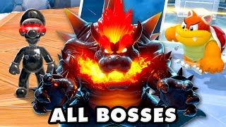 Bowsers Fury  All Bosses Gameplay [upl. by Adley]