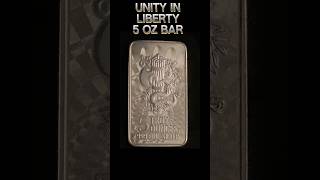 5 oz SILVER BARUnity in Liberty Bar by CUT SAW MINT silverbar silverstacker silvercollector [upl. by Gittle]