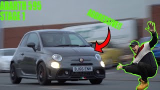 ABARTH 595 STRONG STAGE 1 SO AGGRESSIVE [upl. by Nadab]