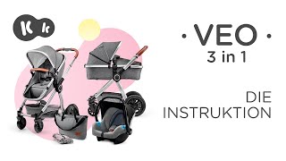 VEO 3 in 1Kinderwagen von Kinderkraft  Montageanleitung [upl. by Prue8]