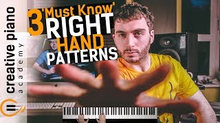 3 ESSENTIAL Right Hand Patterns For Piano  PERFECT For Beginners [upl. by Cissy]