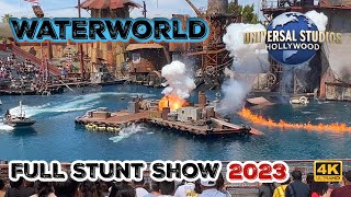 WATERWORLD  Full Stunt Show at Universal Studios Hollywood 2023 [upl. by Wallis]