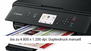 Canon PIXMA TS5050 Drucker TintenstrahlMultifunktionsgerät schwarz Drucken Scannen Kopieren [upl. by Aem244]