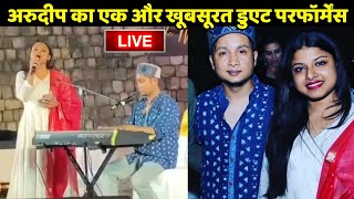 Pawandeep And Arunita Duet Performance  Arudeep New Song [upl. by Annekcm]