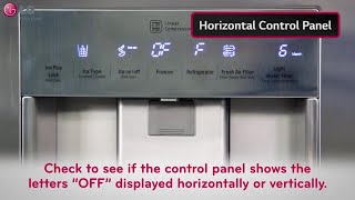 LG Refrigerators How To Disable The Display Mode [upl. by Schwerin]