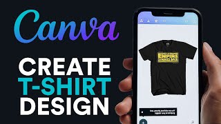 How to Create a Tshirt Design Using Canva in 2024 [upl. by Aissatsana]