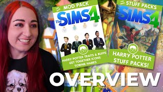 🧙‍♂️Harry Potter Mods amp Stuff Pack Overview  How to Install amp In Game Showcase  CC LINKS BELOW [upl. by Icak24]