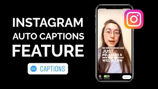 How to Add Auto Captions to Instagram Stories New Captions Sticker and Feature for Stories [upl. by Arakihc]