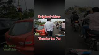 Police ko thoka original video indore trafik viralmillionviews original motovlog chapri bike [upl. by Enoitna]