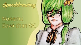 SPEEDDRAWING Nonemu  Zowichan oc [upl. by Letch]