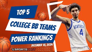 College Basketball Power Rankings  Who Are The Top 5 Teams In The Country [upl. by Noy33]