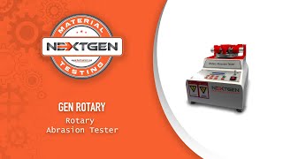 Rotary Abrasion Tester  GenRotary  NextGen Material Testing Inc [upl. by Eryt907]