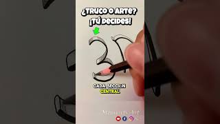 ¡Increíble Cómo Crear un 3D🎨Perfecto con Dos Lápices🖍️ 3d shorts arte trucos [upl. by Byrom]