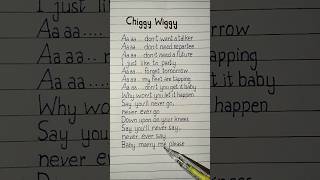 chiggy wiggy lyrics song [upl. by Enerehs225]