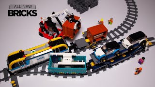 Lego City 60336 Freight Train Speed Build [upl. by Ingram]