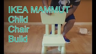 IKEA MAMMUT Chair Assembly [upl. by Ettennaej]