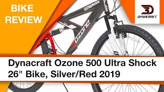 Dynacraft Ozone 500 Ultra Shock 26quot Bike SilverRed 2019 bike review [upl. by Taran]