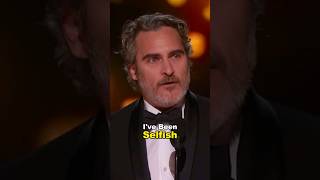 Joaquin Phoenix Emotional Oscar Speech joaquinphoenix [upl. by Ehsiom]