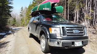 Moose river canoe trip Jackman Maine [upl. by Rebmyk]