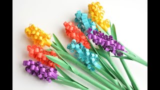 DIY Paper Hyacinth Flowers [upl. by Adnilev478]