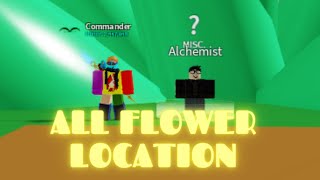 ALL FLOWERS LOCATION  HOW TO DO FLOWER QUEST  Blox Fruit [upl. by Turnheim]