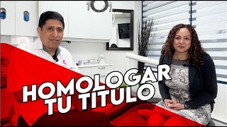 Homologación de ODONTOLOGÍA en Canada [upl. by Gascony267]