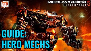 HERO MECH LOADOUTS EXPLAINED  BEST DEALS FOR DOUBLE HEAT SINKS  Mechwarrior 5 Mercenaries  MW5 [upl. by Kiele681]