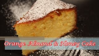 Orange Almond amp Honey Cake  Ninja Blender Cake  EASY Cake [upl. by Soiritos]