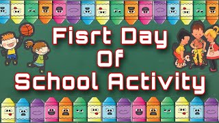 First Day of School Activities for Kindergarten  annasworld [upl. by Lorianne]