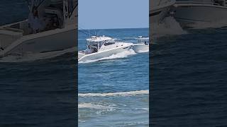 Two Boats Come Close As They Pass  Point Pleasant Beach NJ [upl. by Aneloaup]