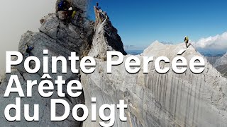 Arête du Doigt Pointe Percée HauteSavoie Bornes Aravis escalade montagne alpinisme [upl. by Notluf604]