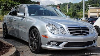 Mercedes E550 with Muffler Delete Tunnel Runs [upl. by Neitsirhc]