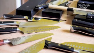 Cheap Damascus kitchen knives from China Review  AliExpress AUS10 VG10 Cheap knives [upl. by Merwin]