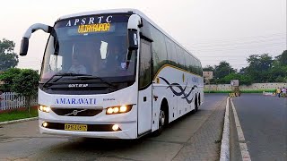 APSRTC AMARAVATI BUSES  VOLVO B11R ISHIFT MULTI AXLE BUS [upl. by Inus]