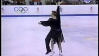 Marina KlimovaSergei Ponomarenko Compulsory Dance 1992 Winter Olympics [upl. by Teerell]