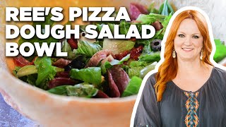 Ree Drummonds Pizza Dough Salad Bowl  The Pioneer Woman  Food Network [upl. by Annavoeg]