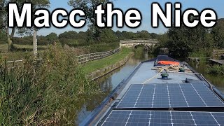 196 Narrowboat journey onto the Macclesfield canal from the end of the Caldon [upl. by Lapo]