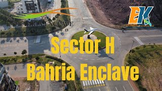 Sector H  Bahria Enclave Islamabad bahriaenclaveislamabad construction property dronevideo [upl. by Oiliduab]