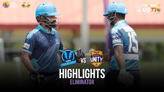 US Masters T10 2023 Eliminator Highlights Texas Chargers vs Morrisville Unity  Match 23 [upl. by Eiramik]