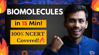 Biomolecules Fast One SHOT🔥  Full Revision in 15 Min  NCERT Line to Line  NEET  Class 11 [upl. by Yralih]