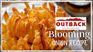 Outbacks Blooming Onion and Dipping Sauce  Copycat Recipe [upl. by Alrahs]