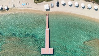 Glarokavos Beach Halkidiki Drone 4K [upl. by Gaylene741]