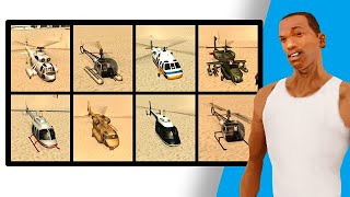 How to get all Helicopters in GTA San Andreas [upl. by Tubb]