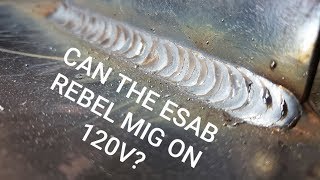 MIG WELDING WITH THE ESAB REBEL 215ic [upl. by Moyra]