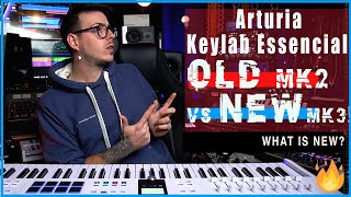 🎹 Arturia KeyLab Essential NEW vs OLD Whats New  Mk3 vs Mk2 [upl. by Ervin639]